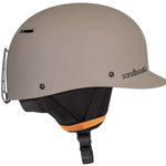 Sandbox Classic 2.0 Snow Helmet 2022-2023 - A tan helmet with a black visor and ventilation holes on top.