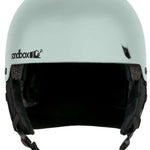 Sandbox Kids Icon Ace MIPS Helmet 2024 - A mint green helmet with a black visor and white logo on the side.