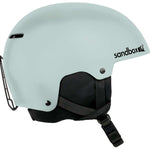 Sandbox Kids Icon Ace MIPS Helmet 2024 - A white helmet with a black visor and MIPS technology visible on top.