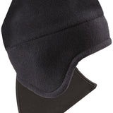 Seirus The Original Quick Draw - A black fleece balaclava with a zippered face covering and earflaps.