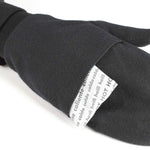 Seirus Thermax Heat Pocket Mitten Liner - A black mitten with a white label on the back of the hand that reads "Thermax" in gray letters.