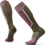 Smartwool Target Cushion Over the Calf Socks - A pair of dark gray over-the-calf socks with a subtle marled pattern and a small red logo on top.