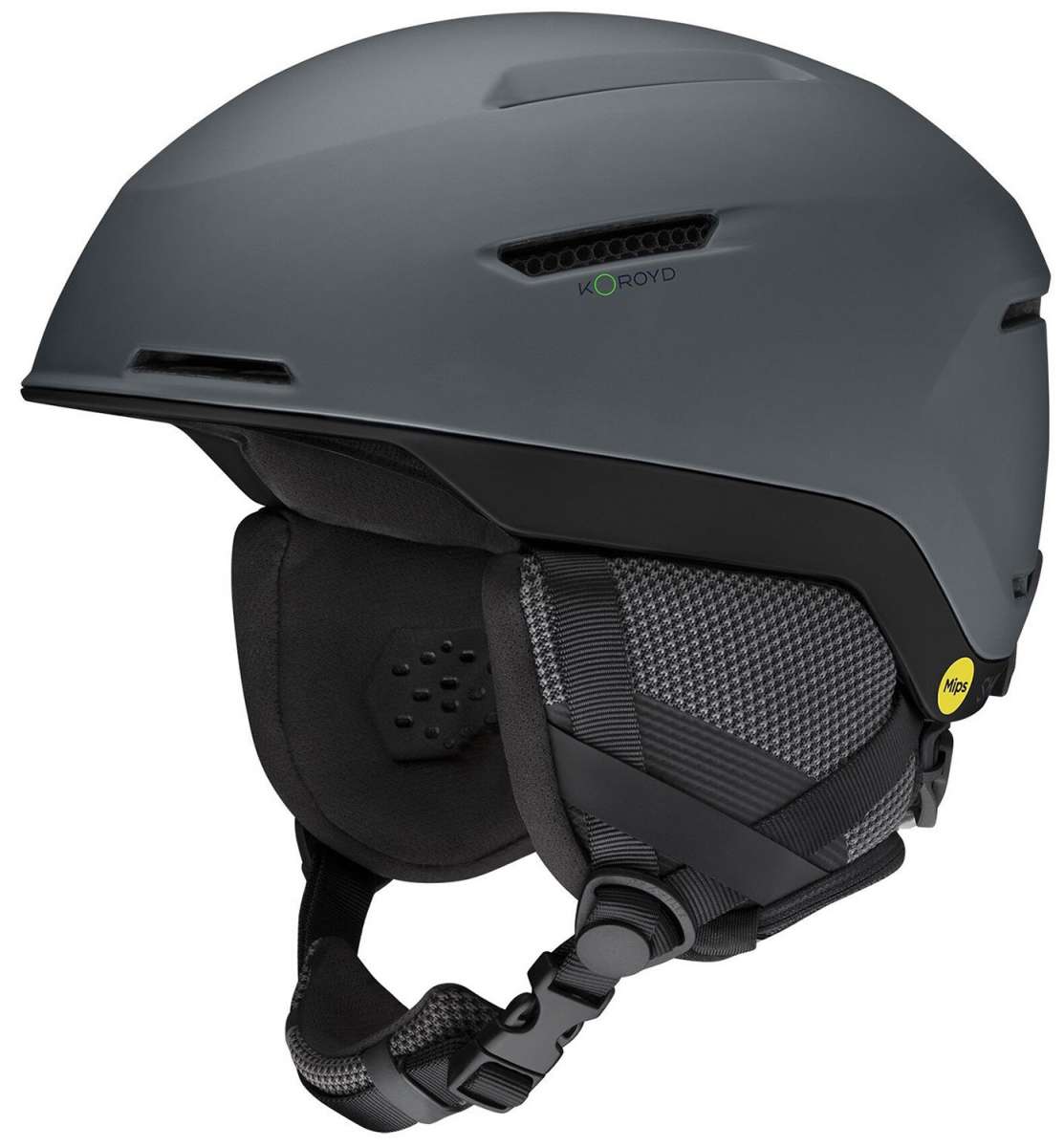 Smith Altus MIPS Helmet 2024 - Matte black helmet with a sleek, aerodynamic design and integrated MIPS technology for enhanced safety.
