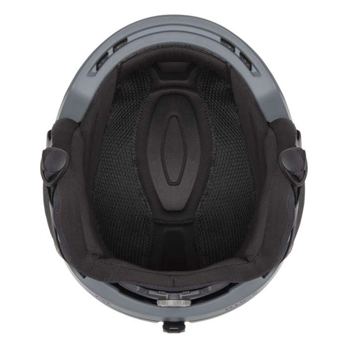 Smith Altus MIPS Helmet 2024 - Black helmet with white logo on front, black chin strap and ear pads.