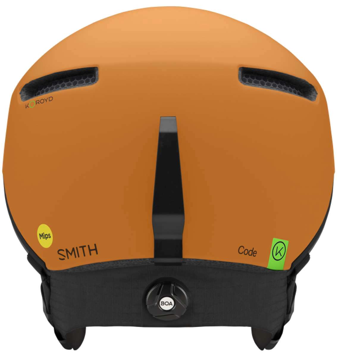 Smith Code MIPS Helmet 2024 - Matte black helmet with a sleek, aerodynamic design and silver accents on the vents.