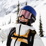 Smith Code MIPS Helmet 2024 - Black helmet with white logo on the side, featuring a reflective visor and chin strap.