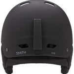 Smith Holt Helmet 2024 - Black helmet with a matte finish, featuring ventilation holes on top and a strap at the back.