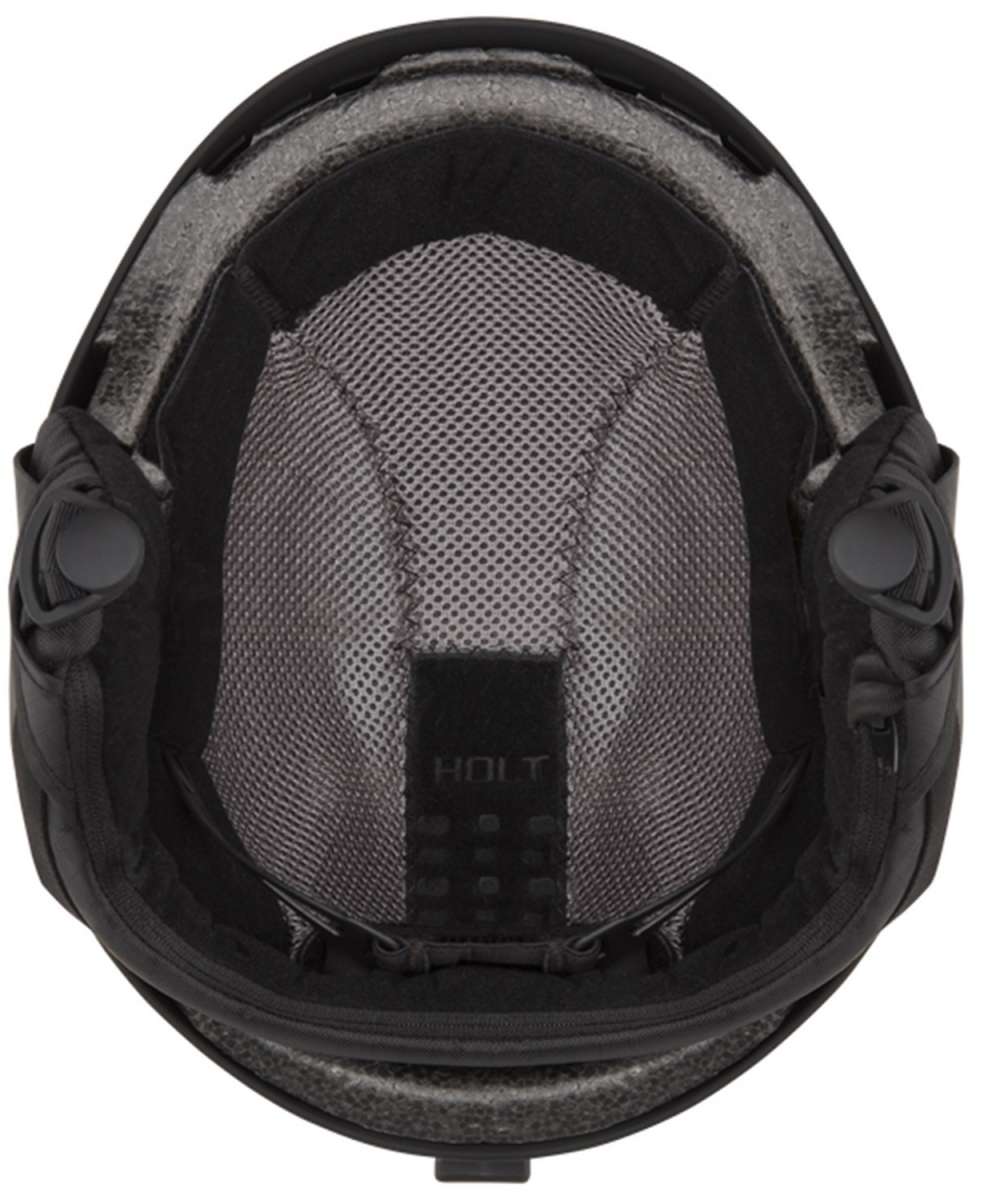 Smith Holt Helmet 2024 - Black helmet with a mesh covering on top.