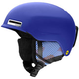 Smith Ladies Allure MIPS Helmet 2023 - A royal blue helmet with a white logo on the front and a black strap in the back.