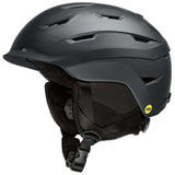 Smith Liberty MIPS Helmet 2023 - Matte black helmet with a sleek, aerodynamic design and ventilation system visible on top.