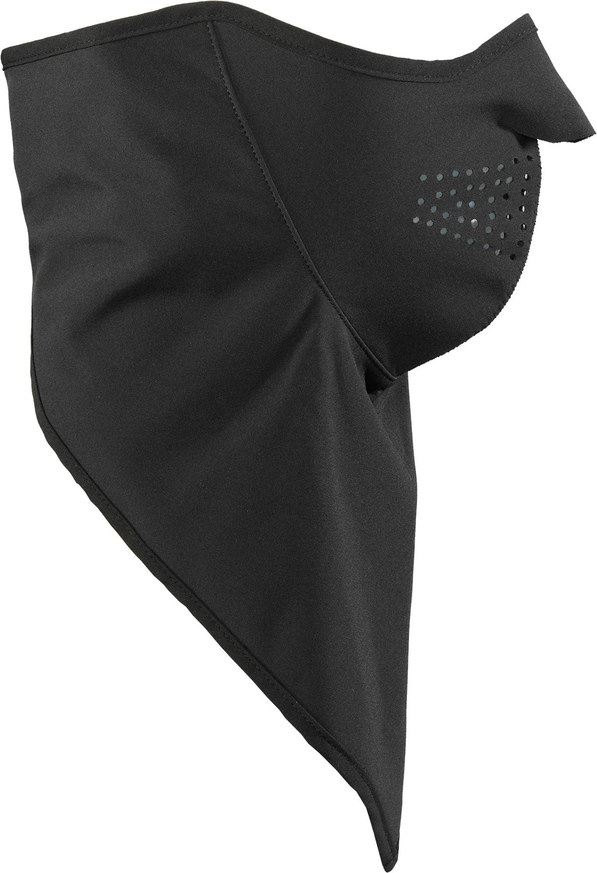 Seirus Soft Shell Combodana Solid - A solid black face mask with a soft shell material and combodana design.