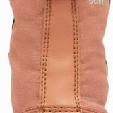 Sorel Ladies Winter Carnival Boot 2022-2023 - A pair of pink boots with white fur trim at the top.