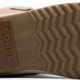 Sorel Ladies Winter Carnival Boot 2022-2023 - Brown rubber sole with a zig-zag tread pattern and a textured grip.