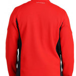 Spyder Bandit Hybrid Full-Zip Jacket 2023 - A red jacket with a black zipper and white accents on the chest.
