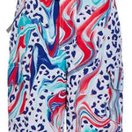 Spyder Bitsy Girls Sparkle Pant 2022 - A pink, sparkly snowsuit with a shiny silver glitter pattern on the legs and arms.