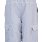 Spyder Bitsy Girls Sparkle Pant 2022 - A pair of girls' snow pants with a sparkly pattern on the side and back, in a light gray color.