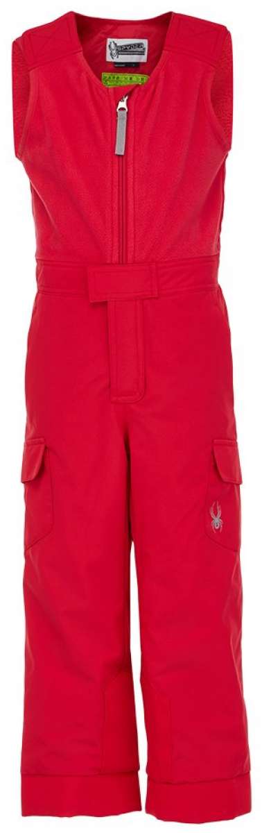 Spyder Bitsy Girls Sparkle Pant 2022 - A pair of pink pants with sparkly silver glitter accents on the sides and back pockets.