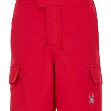 Spyder Bitsy Girls Sparkle Pant 2022 - A pair of pink pants with sparkly silver glitter accents on the sides and back pockets.