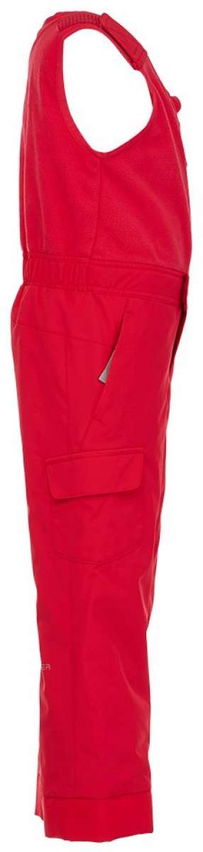 Spyder Bitsy Girls Sparkle Pant 2022 - A pair of pink sparkly snow pants with a glittery pattern on the legs and elastic cuffs at the ankles.