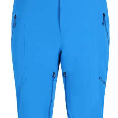 Spyder Bormio GORE-TEX Insulated Pant 2023 - Black ski pants with a subtle pattern of thin white lines on the left leg.