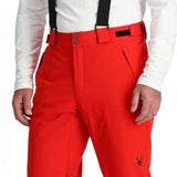 Spyder Boundary Insulated Pant - Black snow pants with a subtle pattern of thin, horizontal stripes on the side panels.