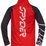 Spyder Boys Bitsy Bug Zip Turtleneck 2022 - A red turtleneck with a zipper and a small bug design on the front.