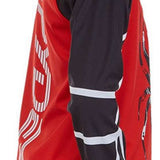 Spyder Boys Bitsy Bug Zip Turtleneck 2022 - Red turtleneck sweater with a zipper and a small bug graphic on the front.