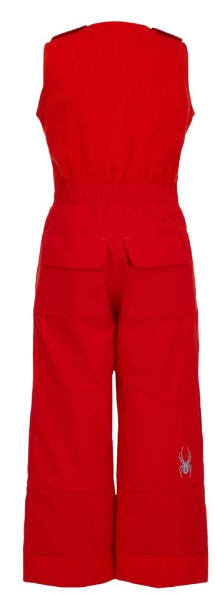 Spyder Boys Expedition Pant 2022 - Red ski pants with a white logo on the left leg.