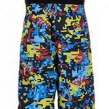 Spyder Boys Mini Expedition Pant 2023 - Black ski pants with a subtle white snowflake pattern on the left leg.