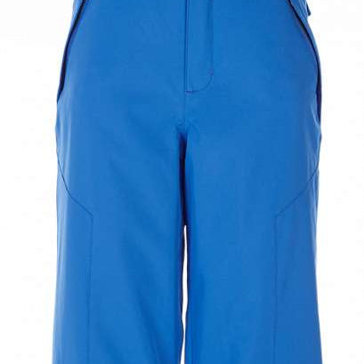 Spyder Boys Power Insulated Pant 2023 - Black snow pants with a subtle white stripe down the side, featuring silver hardware and a straight leg cut.