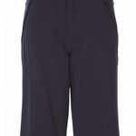 Spyder Boys Power Insulated Pant 2023 - Black snow pants with a subtle white stripe down the side of each leg.