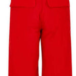 Spyder Boys Propulsion Insulated Pants 2022 - Red snow pants with adjustable straps and a white logo on the left leg.