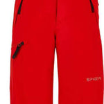 Spyder Boys Propulsion Insulated Pants 2022 - Red snow pants with black hardware and white accents on the side pockets.