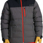 Spyder Bromont Insulated Jacket 2024 - A black, gray and red jacket with a hood.