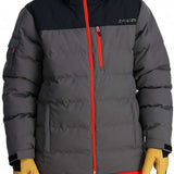Spyder Bromont Insulated Jacket 2024 - A black, gray and red jacket with a hood.