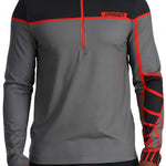 Spyder Capitol 1/4 Zip Turtle Neck 2024 - Black jacket with red zipper and Spyder logo on chest.