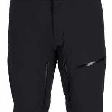 Spyder Dare GORE-TEX Tailored Pant 2023 - Black ski pants with a subtle pattern of thin white lines on the side and back panels.