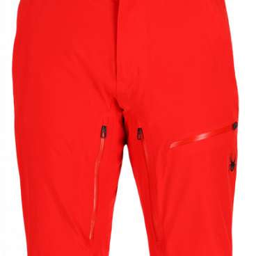 Spyder Dare GORE-TEX Tailored Pant 2023 - Black ski pants with a subtle pattern of thin white lines on the left leg.