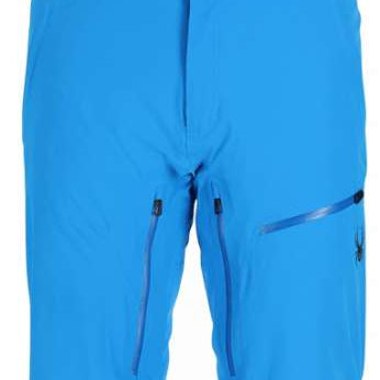 Spyder Dare GORE-TEX Tailored Pant 2023 - Black pants with a subtle pattern of thin white lines on the upper thigh area.