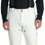 Spyder Dare Insulated Pant 2024 - Black ski pants with a subtle white logo on the left thigh and black zippers at the ankles.