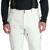 Spyder Dare Insulated Pant 2024 - Black ski pants with a subtle white logo on the left thigh and black zippers at the ankles.
