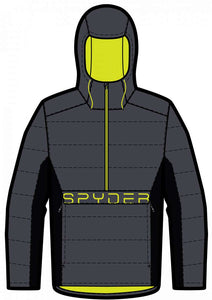 Signal Insulated Ski Anorak Jacket - Black - Mens | Spyder