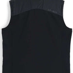 Spyder Glissade Hybrid Insulated Vest 2023 - A black vest with a high collar and quilted pattern on the upper back.