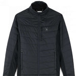 Spyder Glissade Hybrid Jacket 2023 - A black jacket with a subtle white logo on the left chest area.