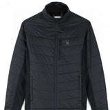 Spyder Glissade Hybrid Jacket 2023 - A black jacket with a subtle white logo on the left chest area.
