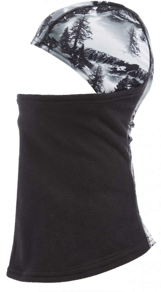 Spyder Kids Guide Balaclava 2023 - Black balaclava with a small, white logo on the left side of the front.