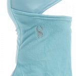 Spyder Kids Guide Balaclava 2023 - A light blue balaclava with a small embroidered logo on the front.
