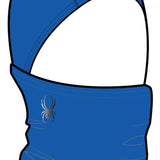 Spyder Kids Guide Balaclava 2023 - A royal blue balaclava with a spider logo on the left side.