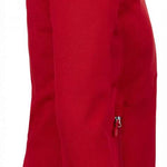 Spyder Ladies Bandita Full-Zip Fleece Jacket 2023 - A red fleece jacket with a zippered front and white logo on the left sleeve.