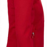 Spyder Ladies Bandita Full-Zip Fleece Jacket 2023 - A red fleece jacket with a zippered front and white logo on the left sleeve.